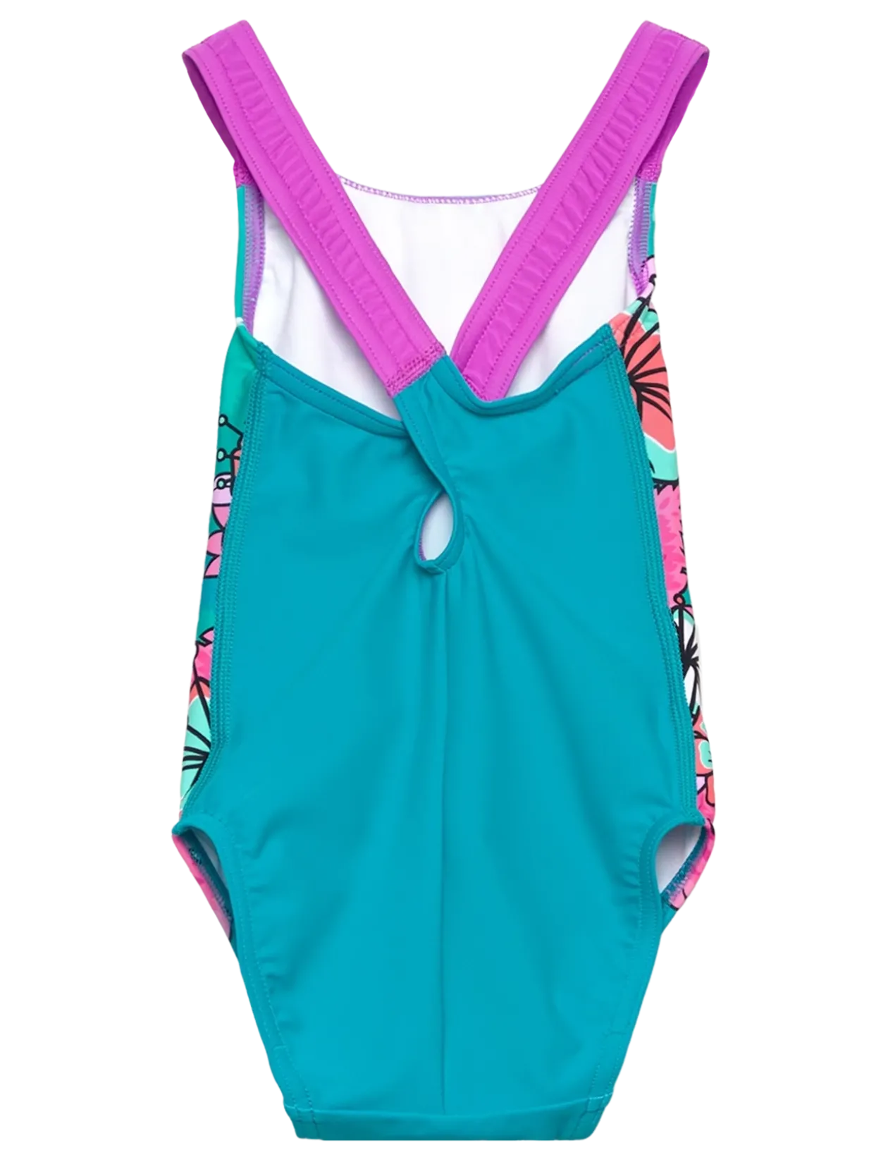 Girls Learn to Swim Printed Crossback - Badedragter