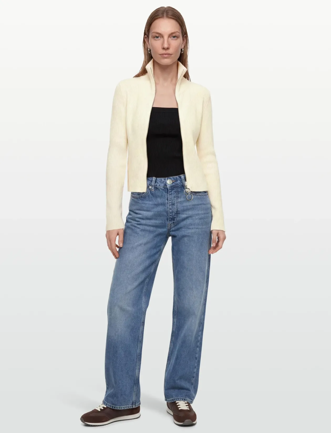Glacier1 Zip Knit - Crop tops