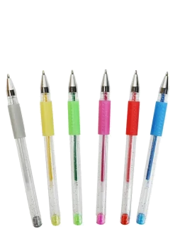 GLITTER GELPENNOR 6-P - Farveblyanter