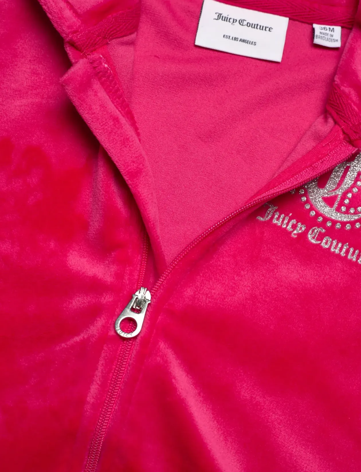 Glitter Print Zip Thru & Jog Set - Sæt