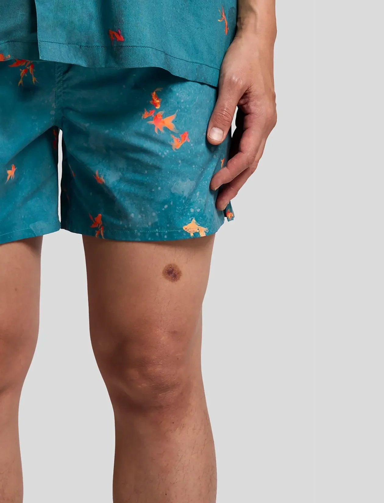 Goldfish Print Swimshort - Badebukser