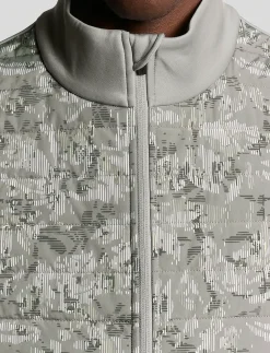 Golf Printed Windjammer Full Zip Vest - Veste