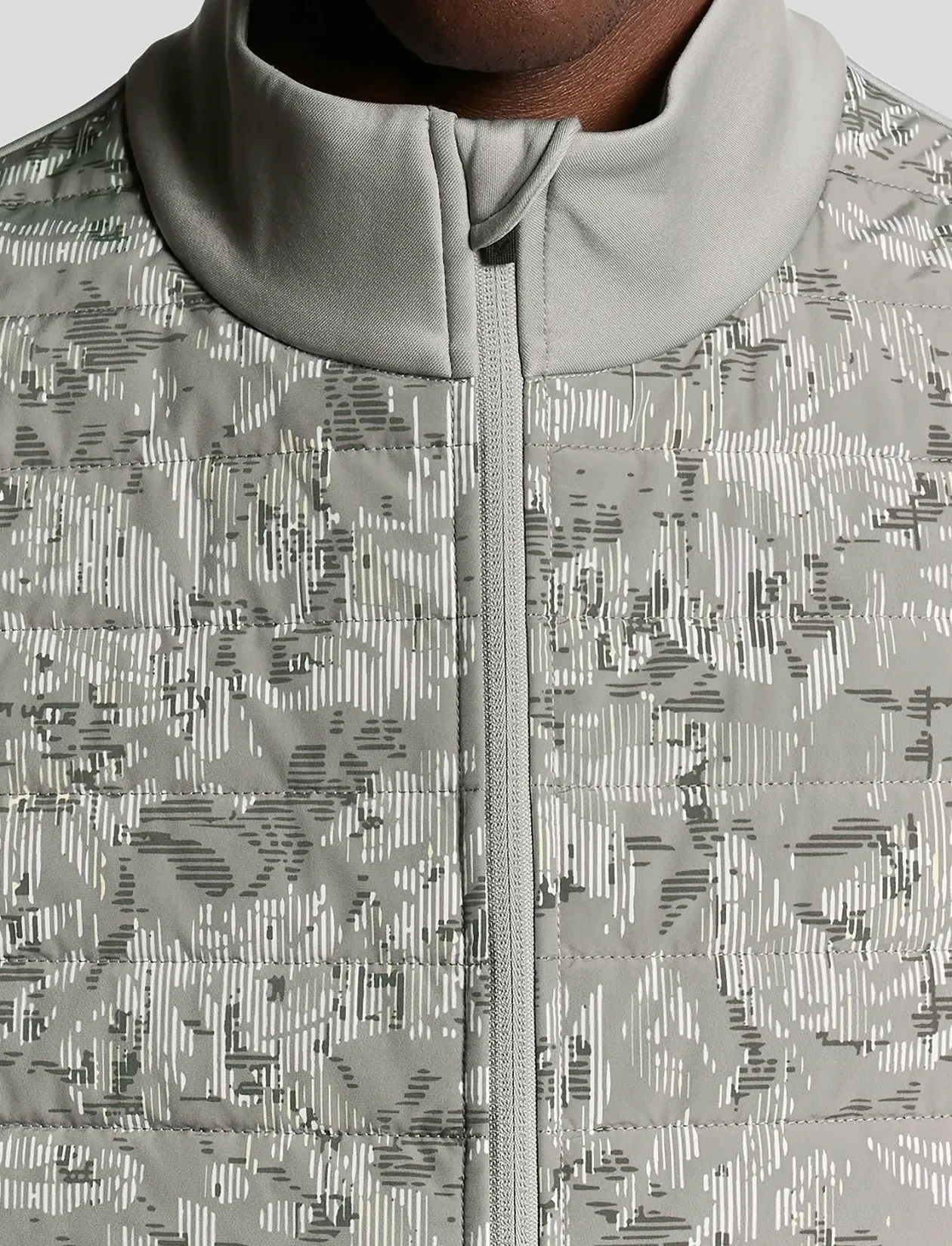 Golf Printed Windjammer Full Zip Vest - Veste