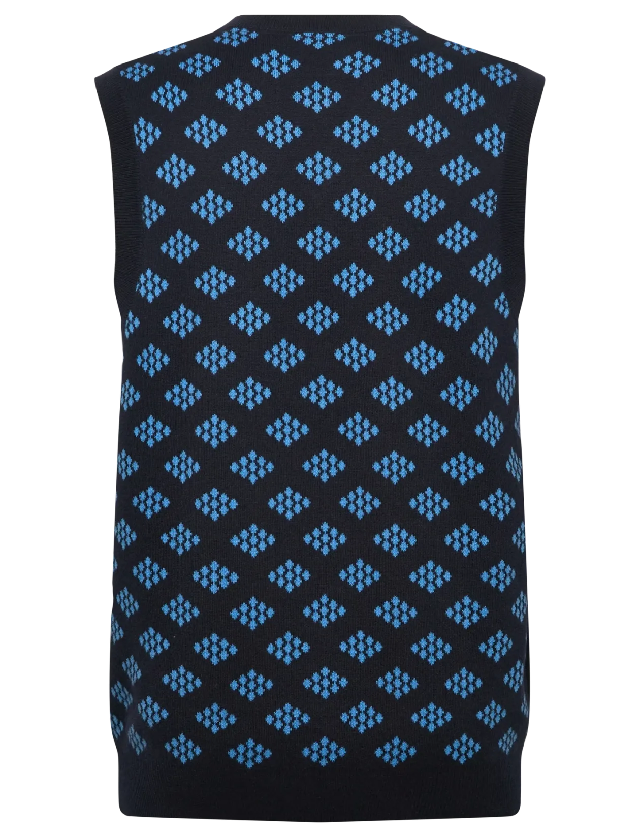 Golf V Neck Cotton Argyle Vest - Veste