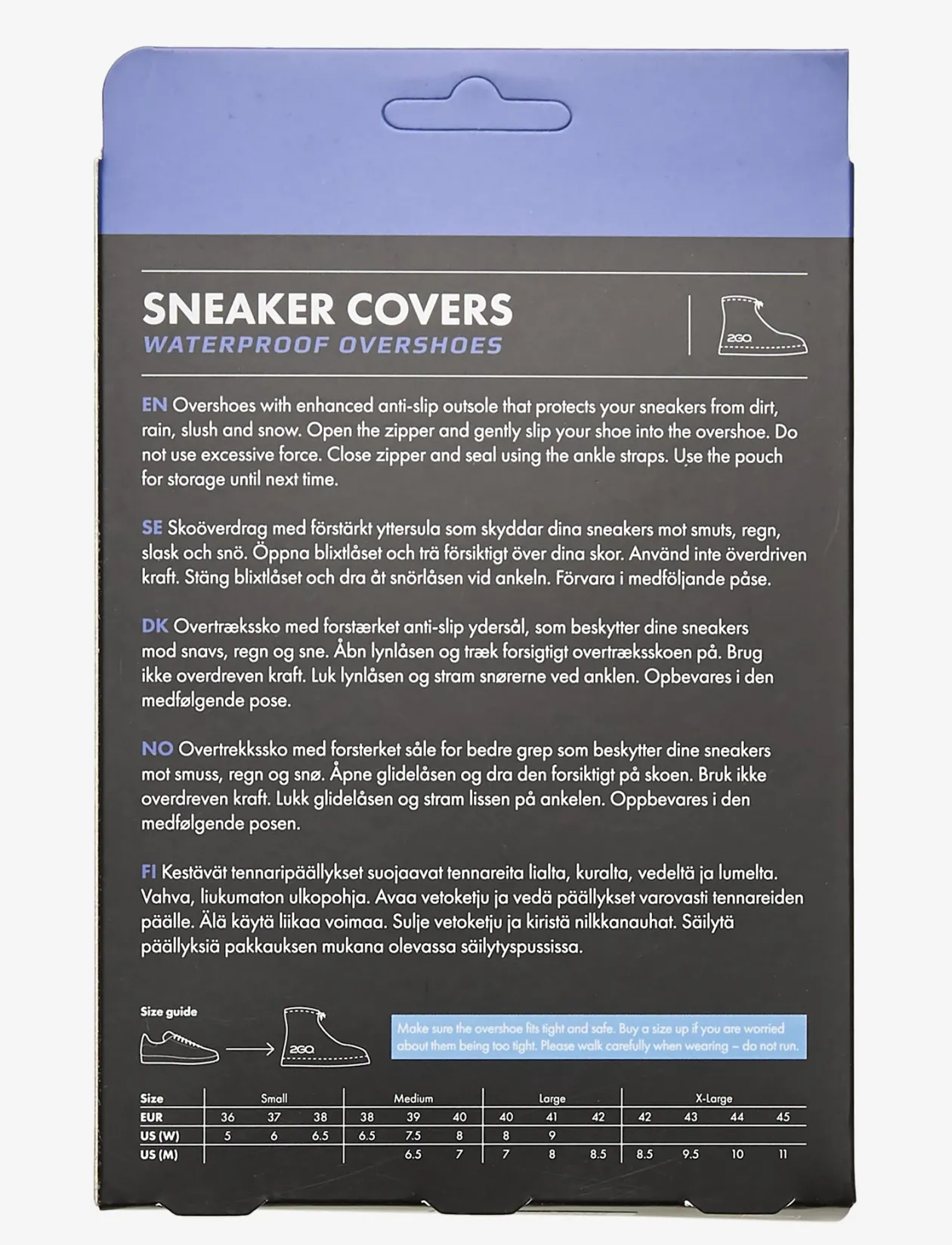 2GO Sneaker Covers - Skobeskyttelse