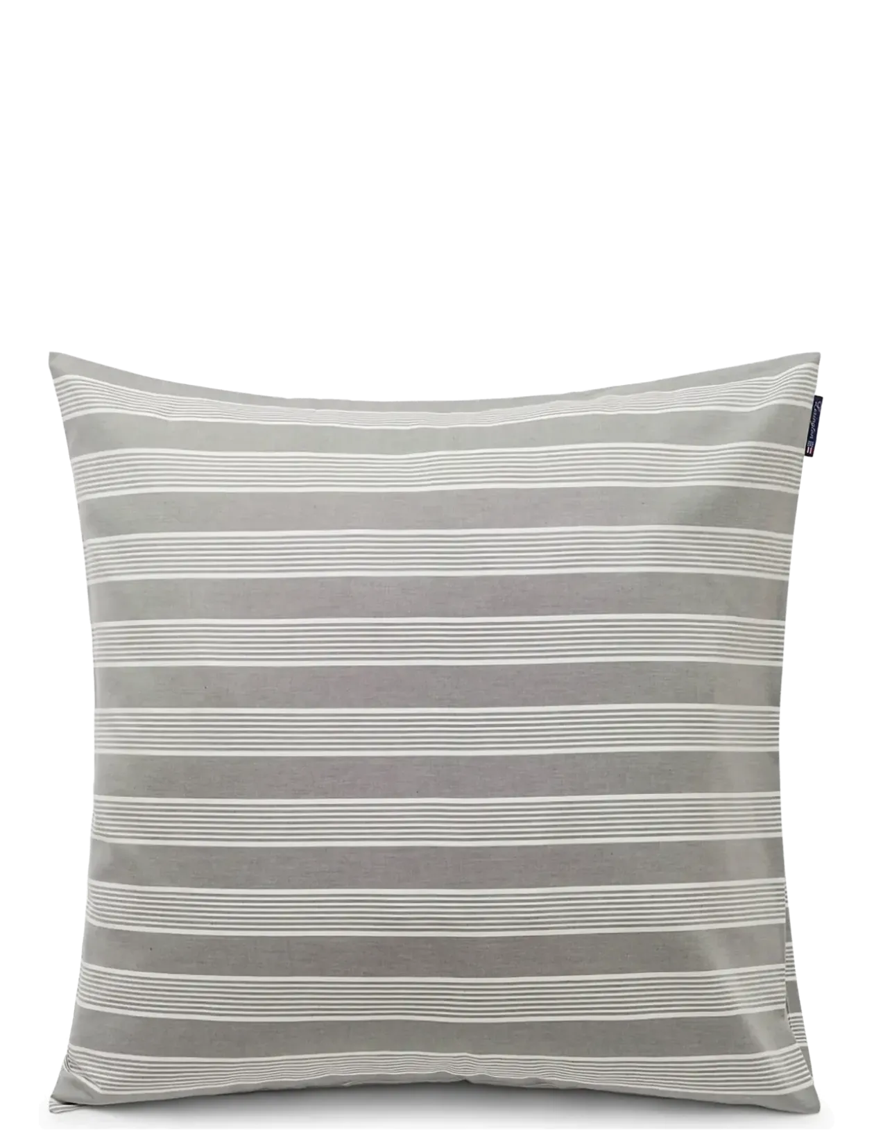 Gray/White Striped Lyocell/Cotton Pillowcase - Pudebetræk