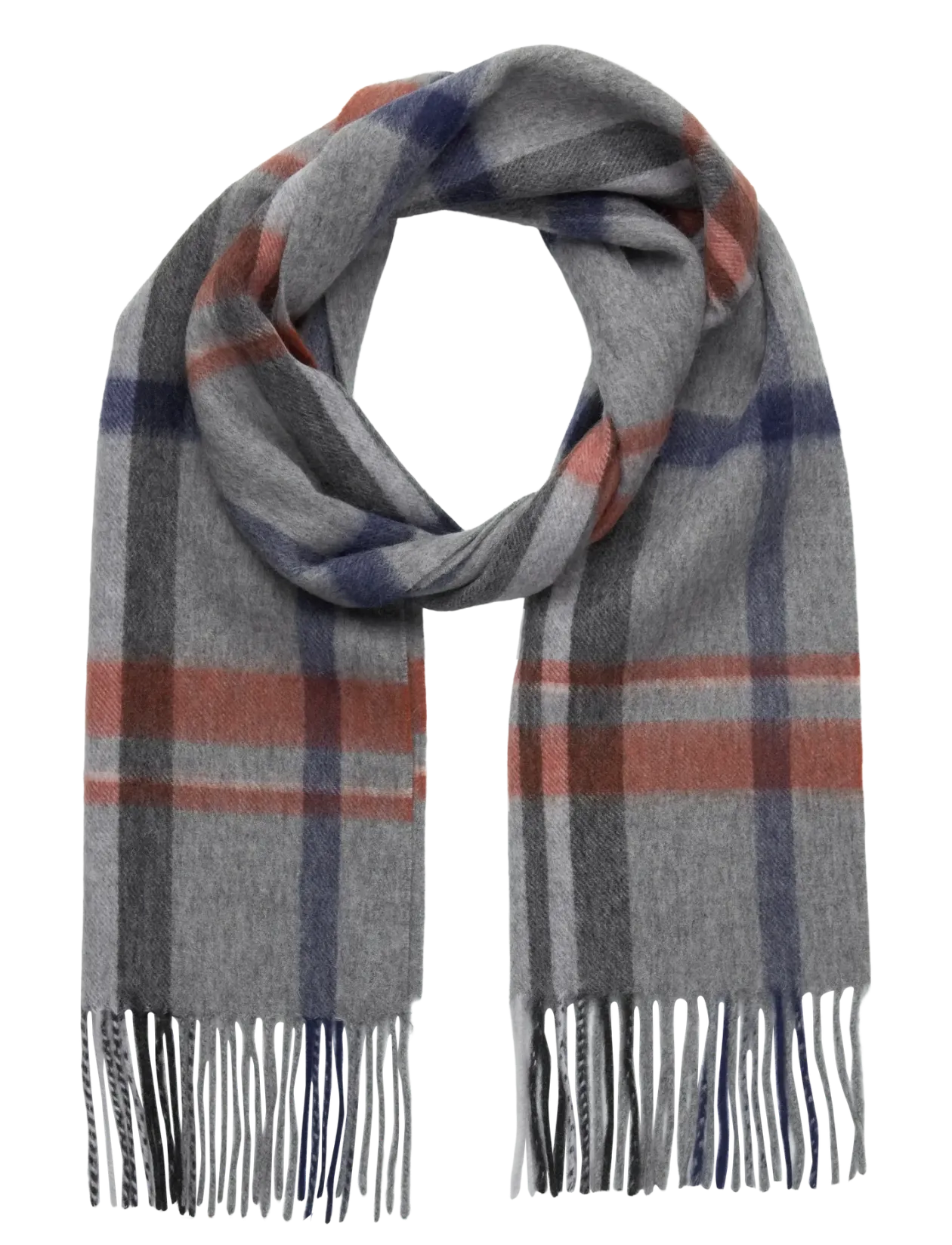 Grey Wool Scarf - Halstørklæder