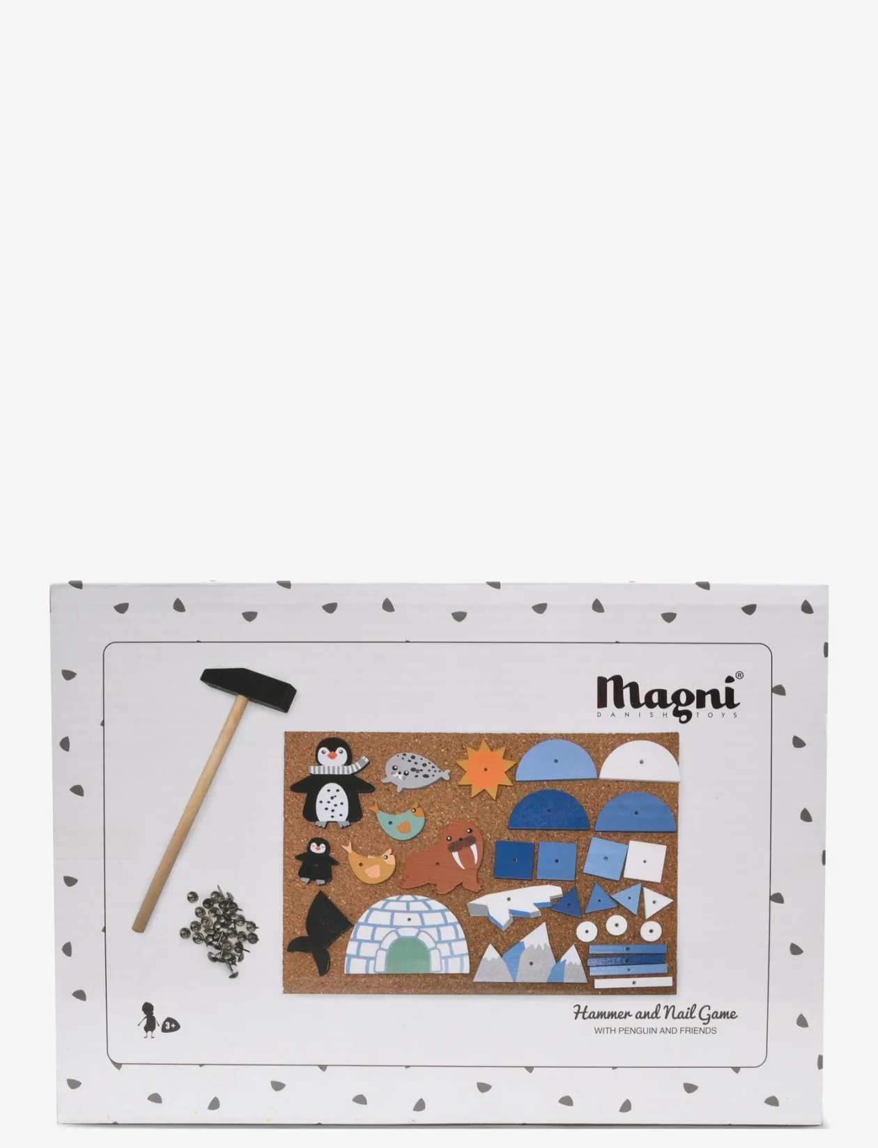 Hammer mosaic with penguin - Kreasæt