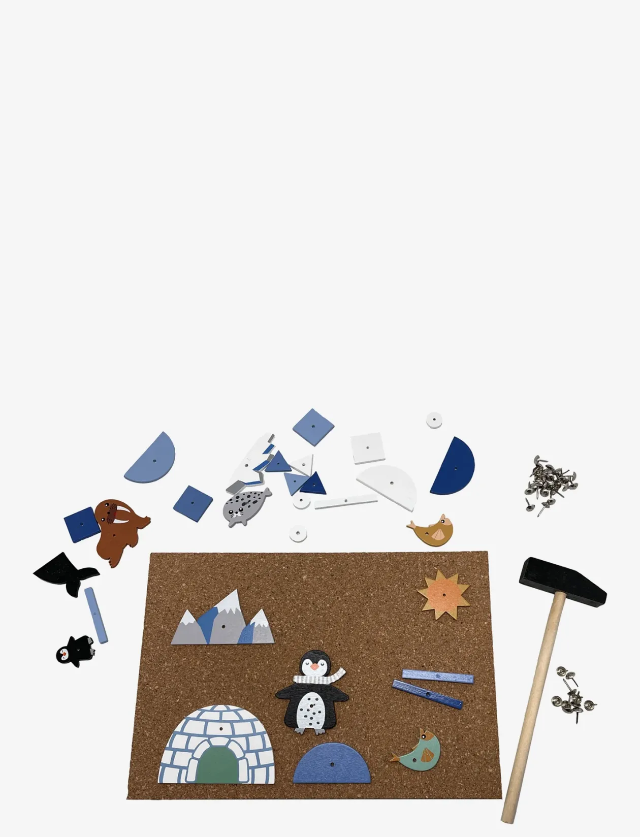 Hammer mosaic with penguin - Kreasæt