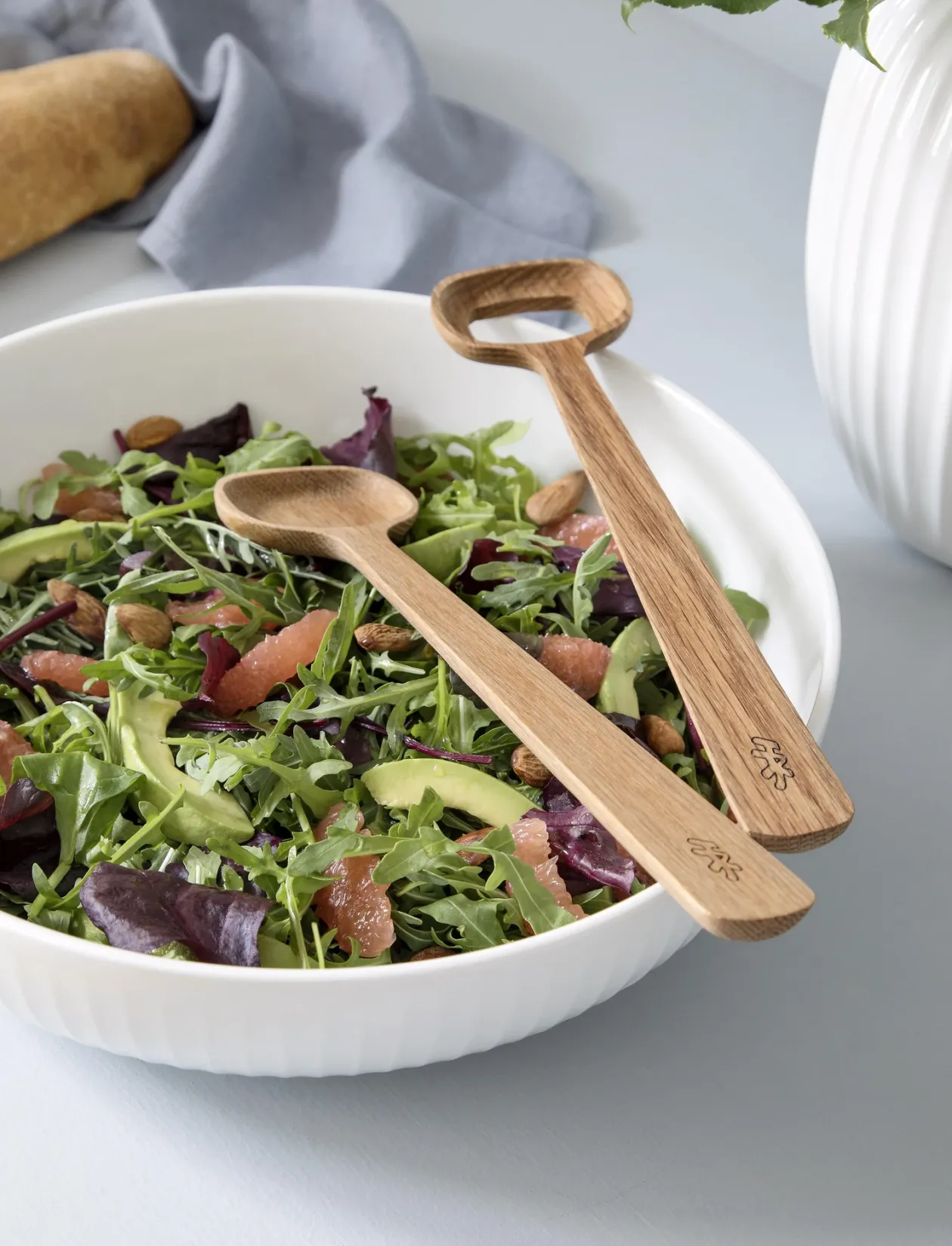 Hammershøi Salatsæt eg - Salatbestik
