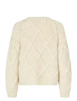 Handknit, Handknit Cable Sweater - Strik