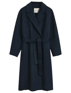 HANDSTITCHED BELTED COAT - Uldfrakker