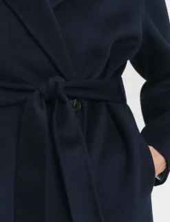 HANDSTITCHED BELTED COAT - Uldfrakker