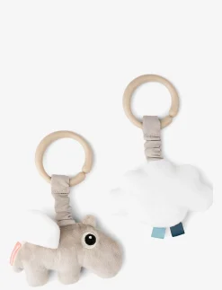 Hanging activity toy 2 pcs Happy clouds Sand - Interaktivt legetøj