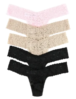 Hanky Panky Multi Pack - Signature Lace Low Rise Thong - 5 Pack - String