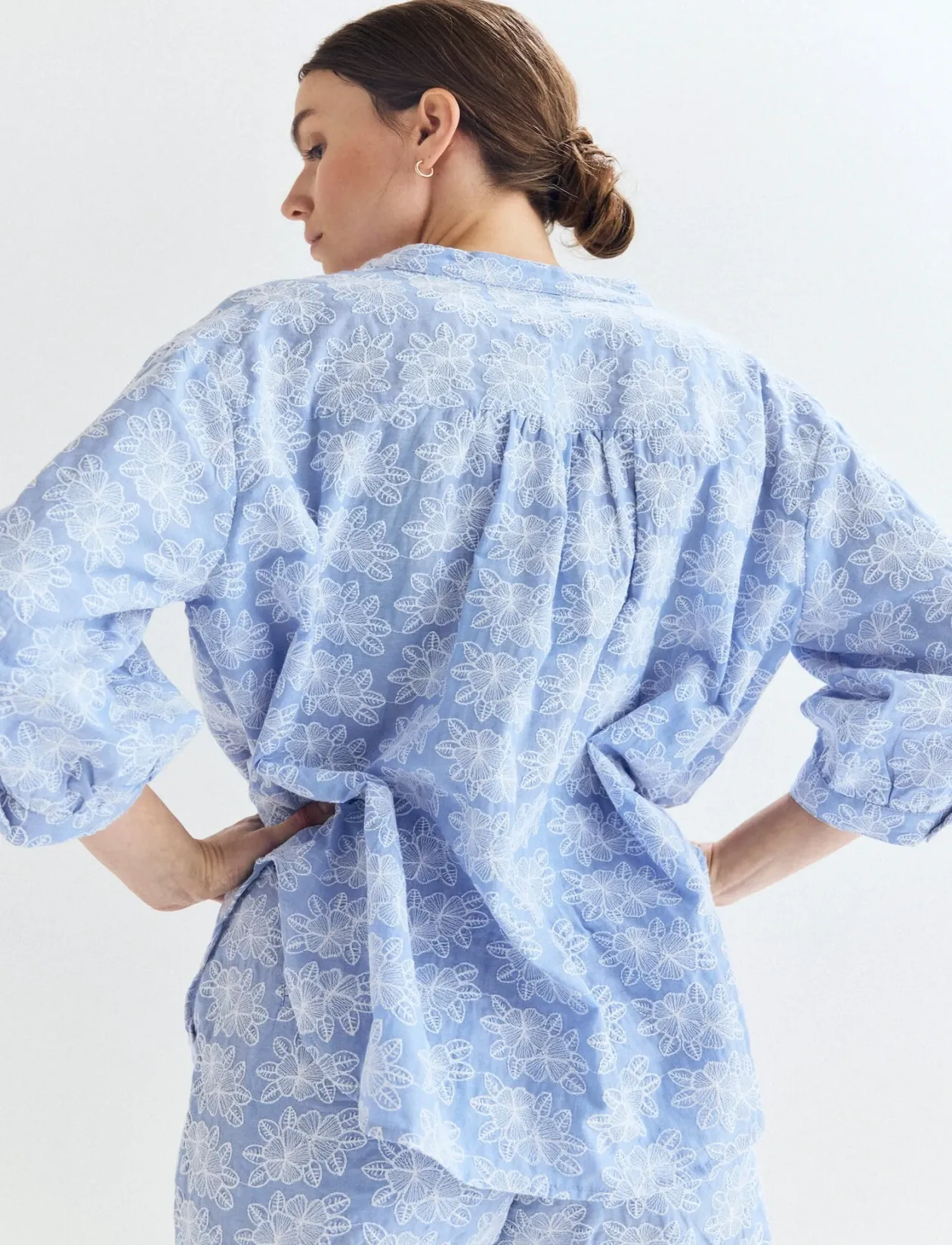 Hannah Chambray Blouse - Langærmede bluser