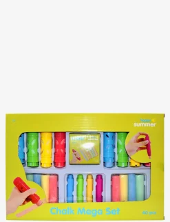 HAPPY SUMMER Chalk Mega Set 40 pcs - Udendørs spil & Sport