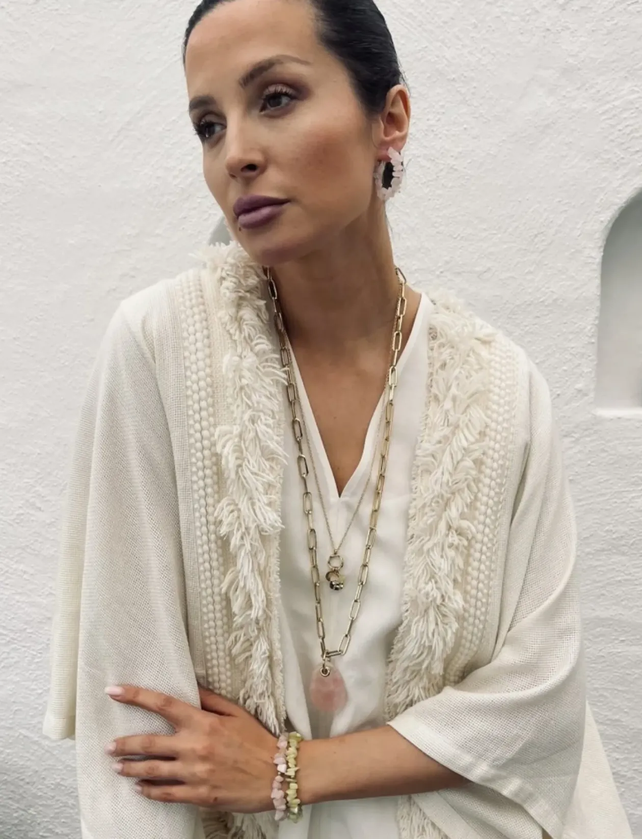 Harmony Necklace Lt.Pink/Gold - Halskæder