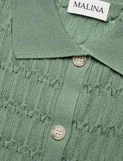 Hele Long Structure Knitted Vest - Strikveste