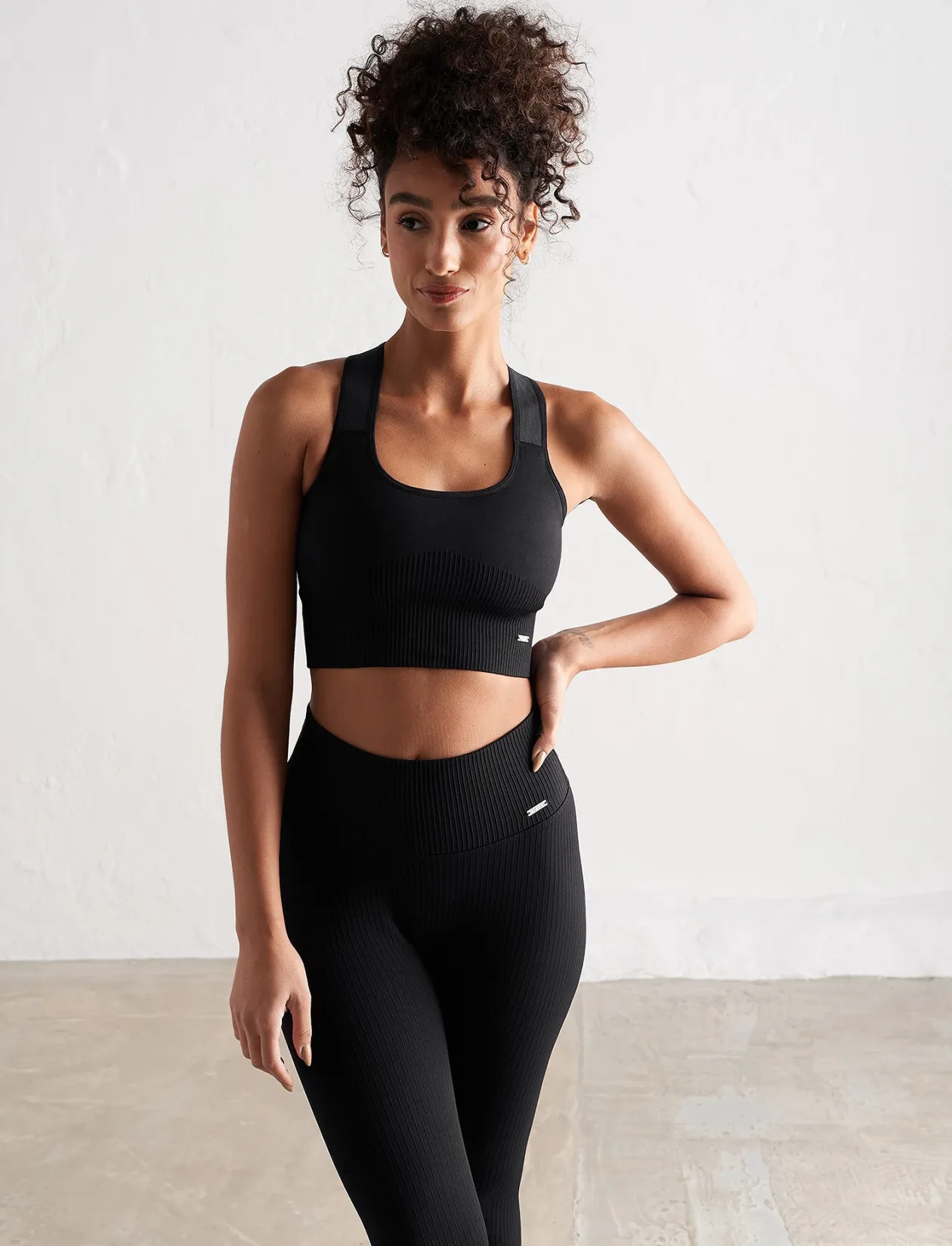 High Support Ribbed Bra - Sports-bh'er