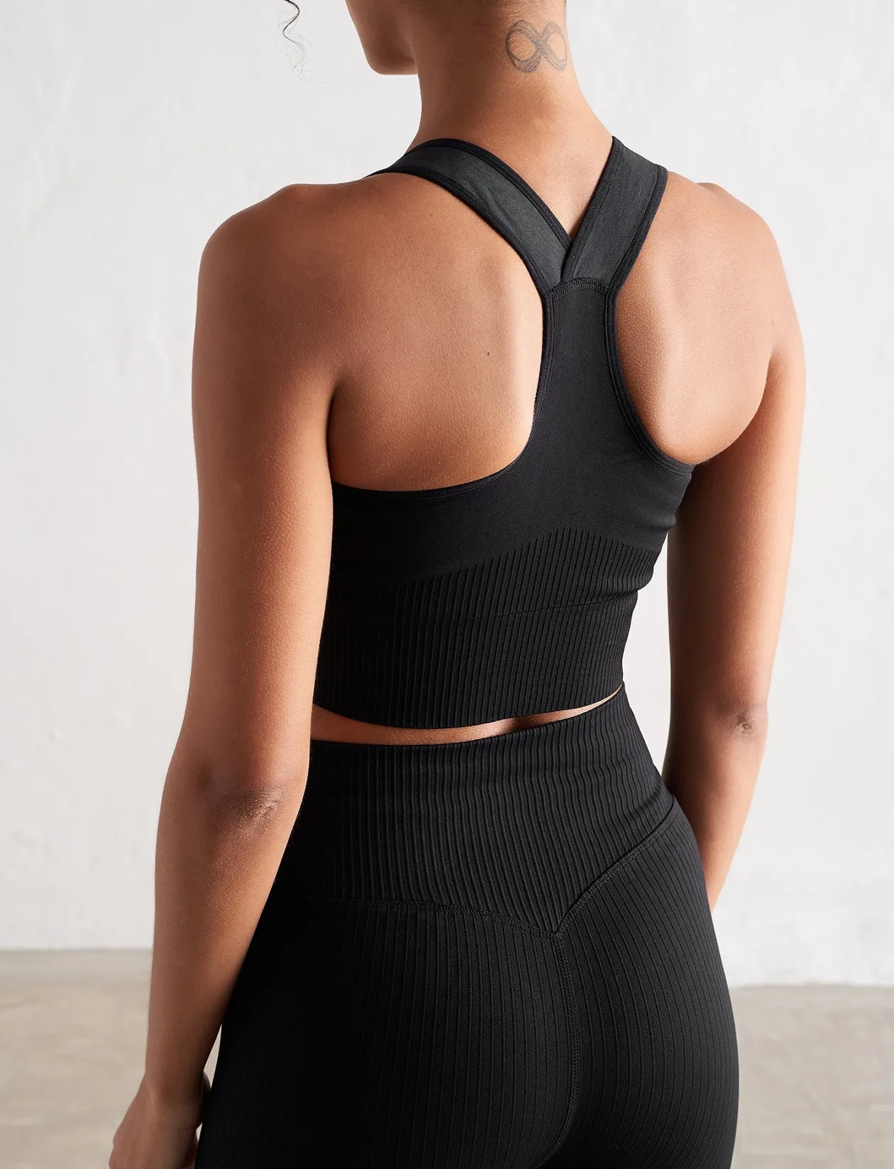High Support Ribbed Bra - Sports-bh'er