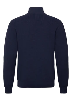HM QUARTER ZIP SWEATER NAVAL A - Strik