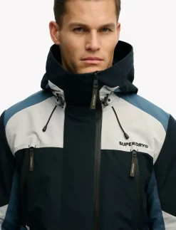 HOOD COLOUR BLOCK WINDBREAKER - Jakker