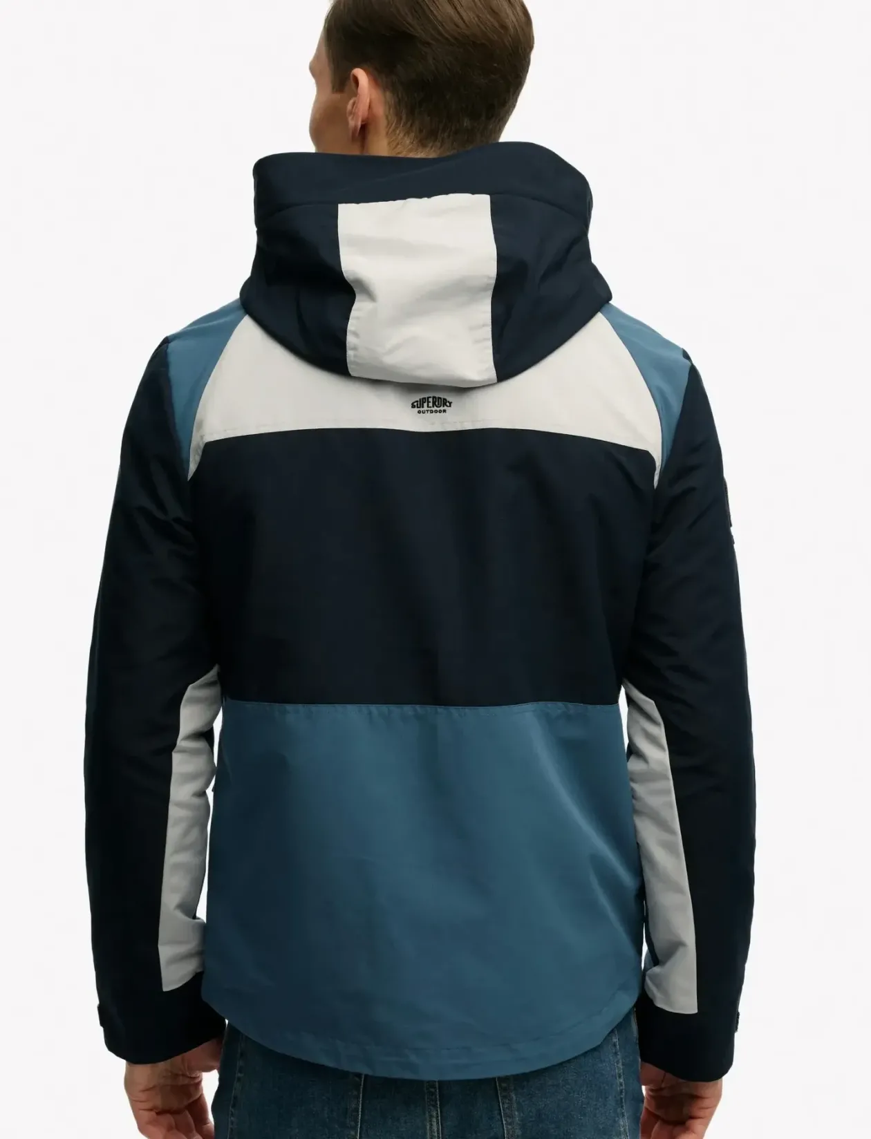 HOOD COLOUR BLOCK WINDBREAKER - Jakker