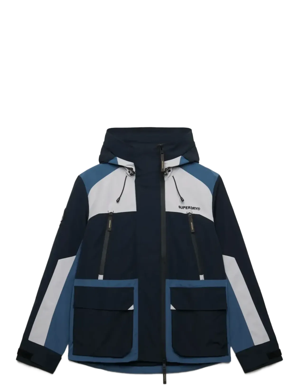 HOOD COLOUR BLOCK WINDBREAKER - Jakker
