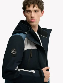 HOOD COLOUR BLOCK WINDBREAKER - Jakker