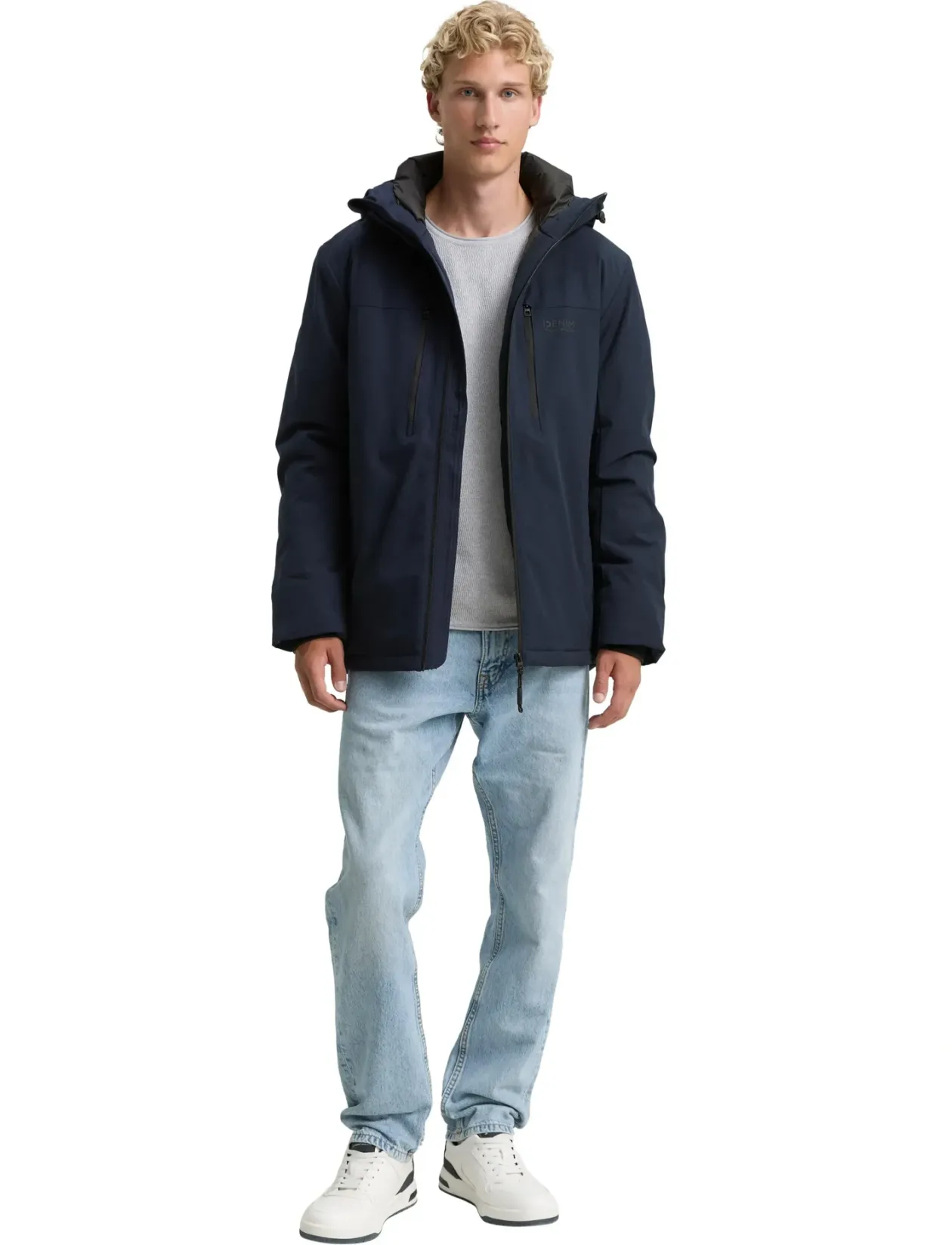 hooded technical jacket - Dunjakker