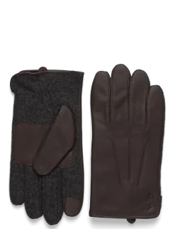 Insulated Sheepskin-Paneled Touch Gloves - Fingerhandsker