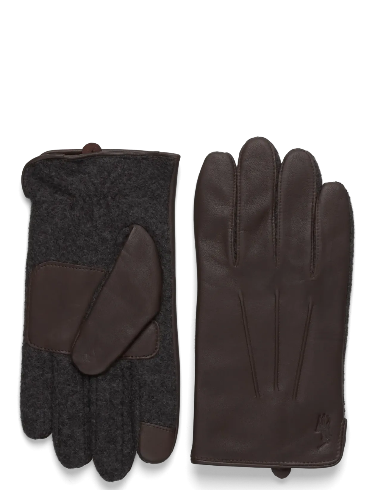 Insulated Sheepskin-Paneled Touch Gloves - Fingerhandsker