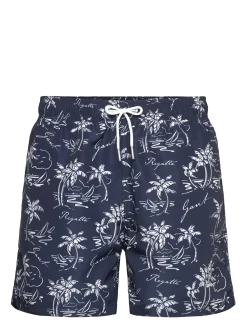 ISLAND PRINT SWIM SHORTS - Badebukser