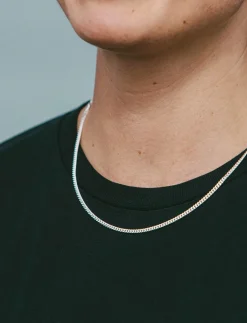 IX Curb Medi Chain Silver - Halskæder