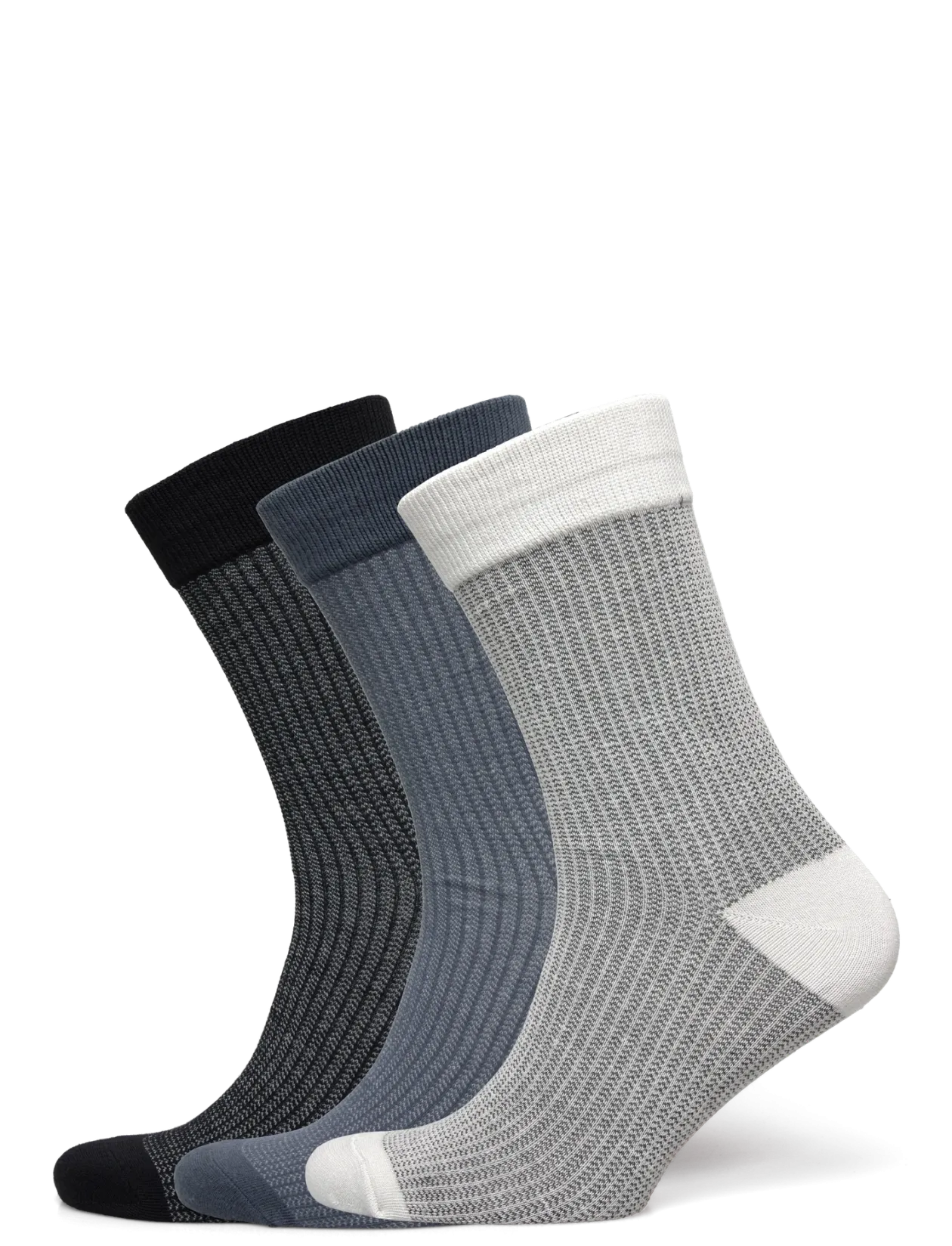 JACBRYAN BIRD EYE SOCKS 3 PACK SN - Sokker