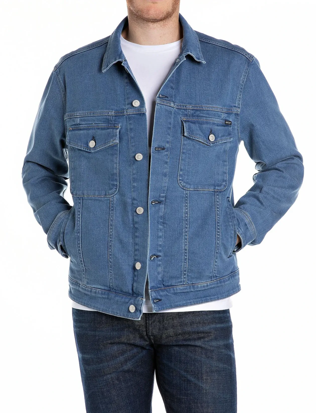 Jacket REGULAR Replay Basics - Forede denimjakker
