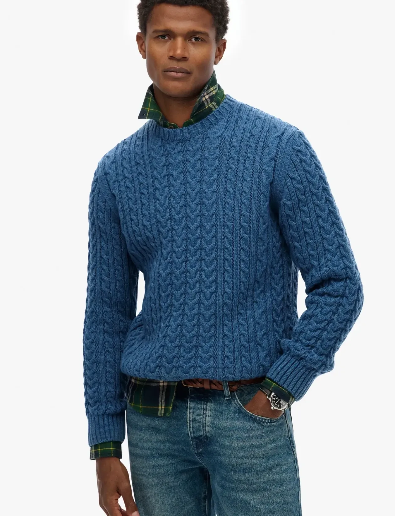JACOB CABLE JUMPER - Rund hals