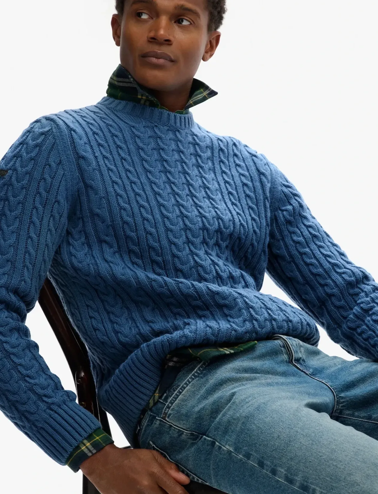 JACOB CABLE JUMPER - Rund hals