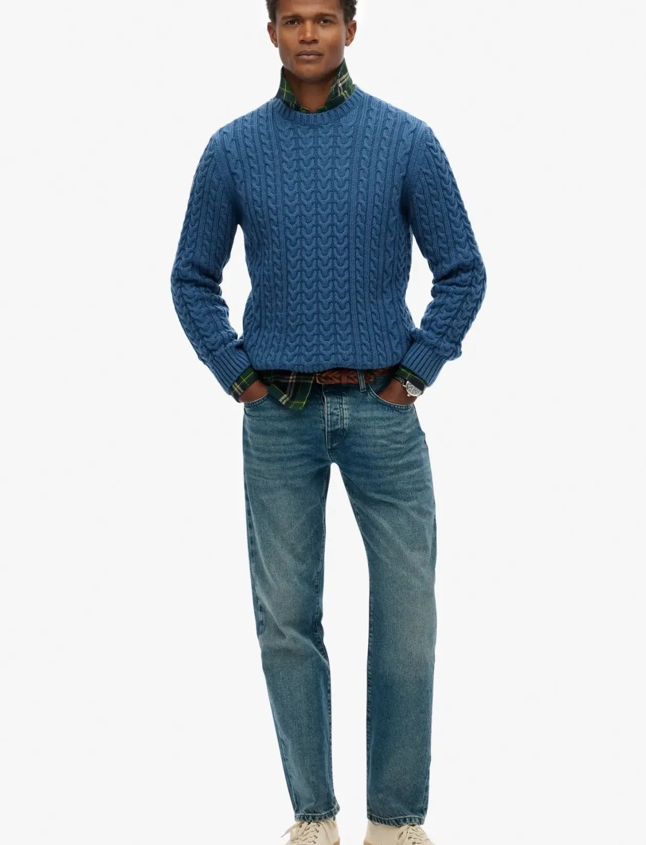 JACOB CABLE JUMPER - Rund hals