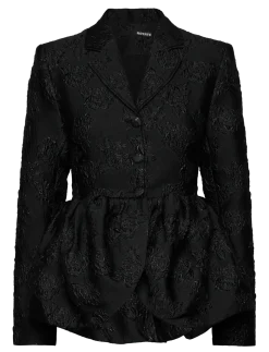 JACQUARD DRAPED BLAZER - Enkeltradede blazere