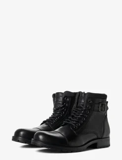 JFWALBANY LEATHER ANTHRACITE SN - Med snøre