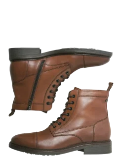 JFWWENTWORTH LEATHER BOOT LN - Med snøre