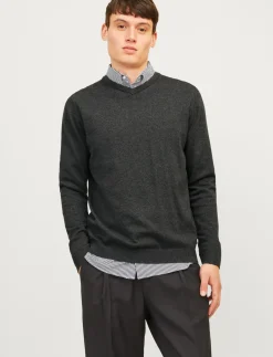 JJEBASIC KNIT V-NECK NOOS - V-hals