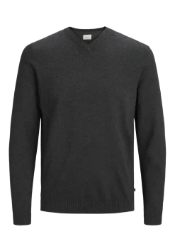 JJEBASIC KNIT V-NECK NOOS - V-hals