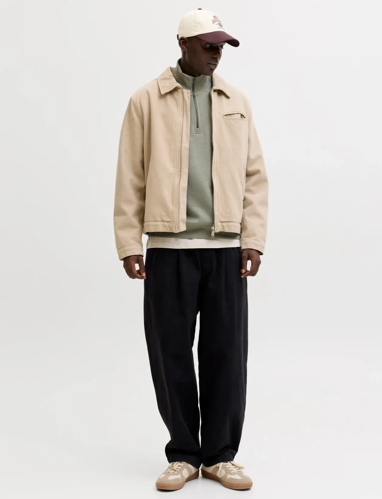 JJEBRADLEY SWEAT HALF ZIP NOOS - Sweatshirts
