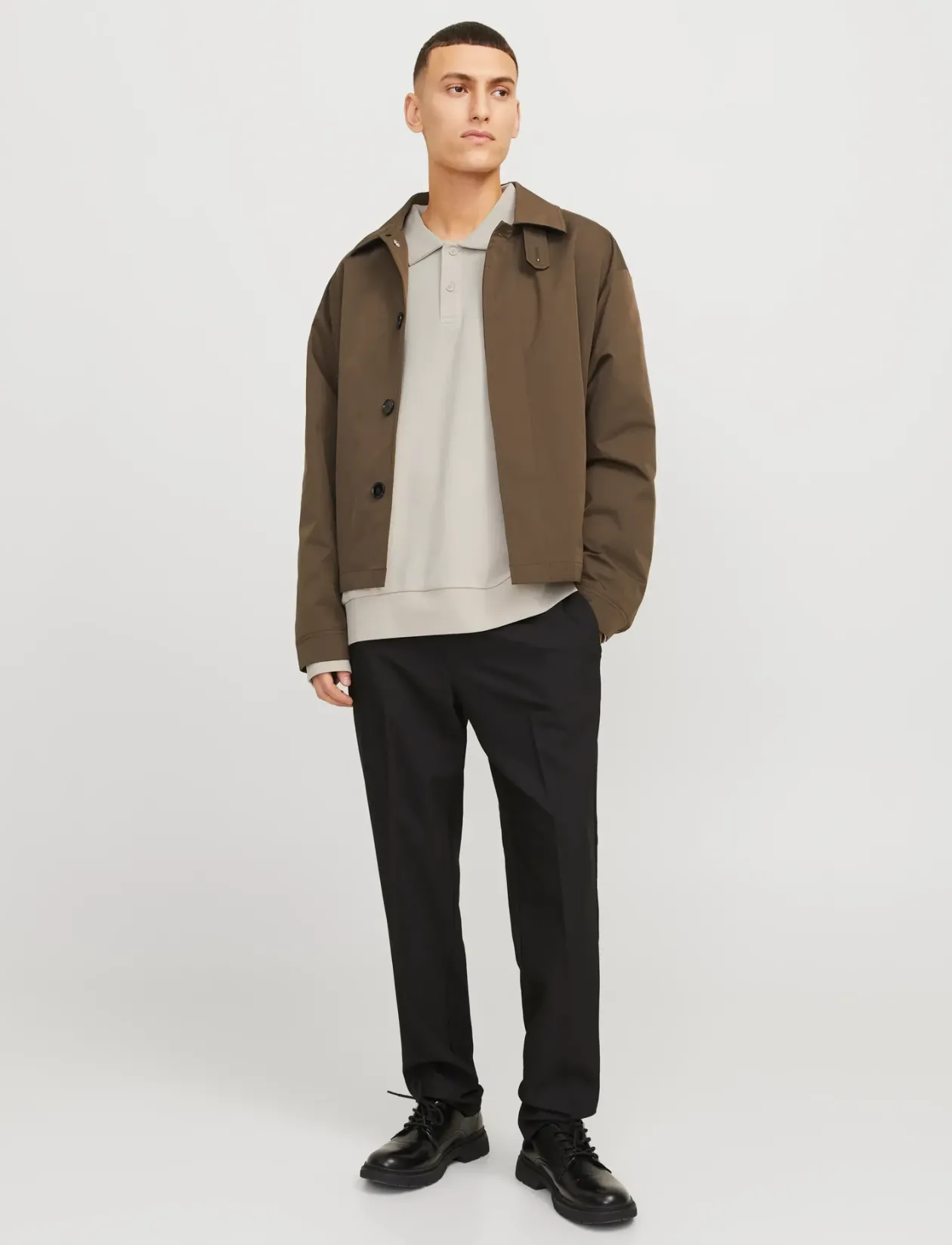 JJEBRADLEY SWEAT POLO NOOS - Polostrik