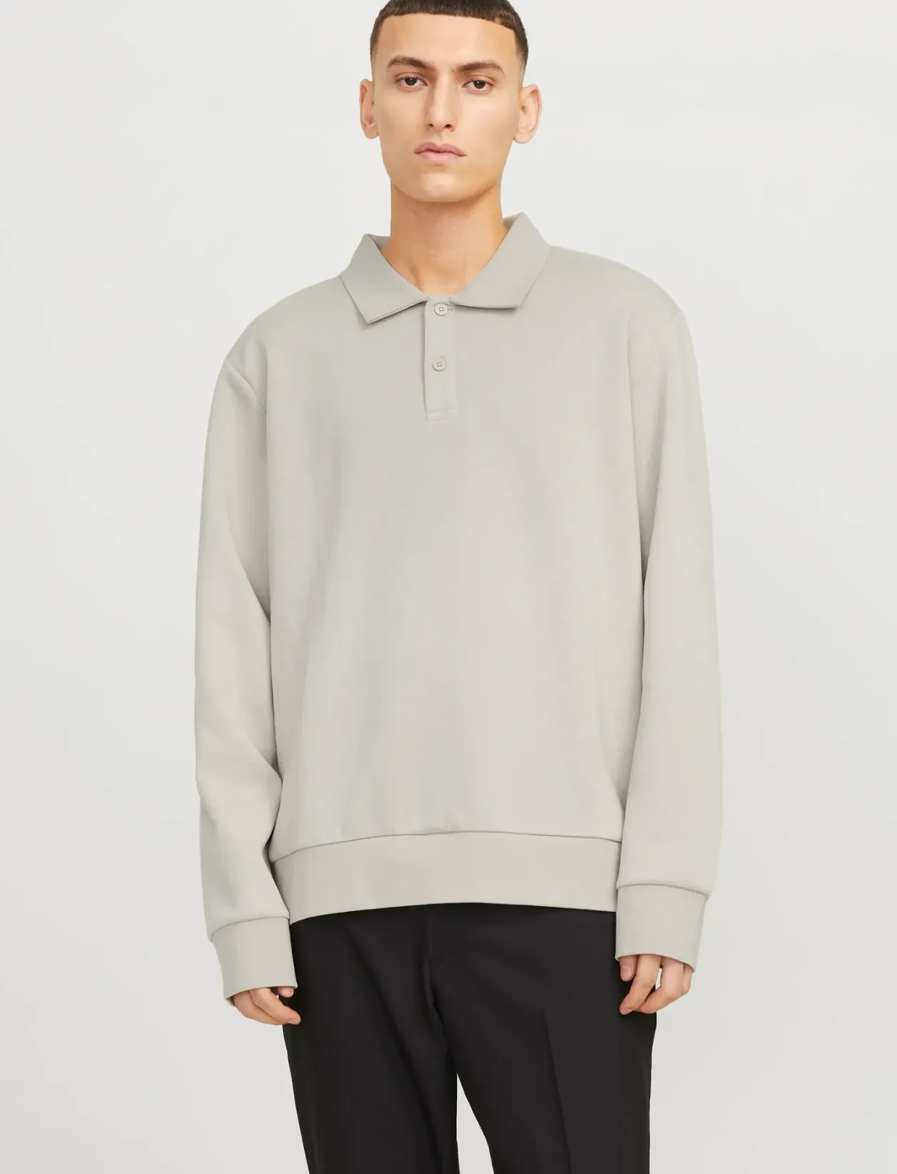 JJEBRADLEY SWEAT POLO NOOS - Polostrik
