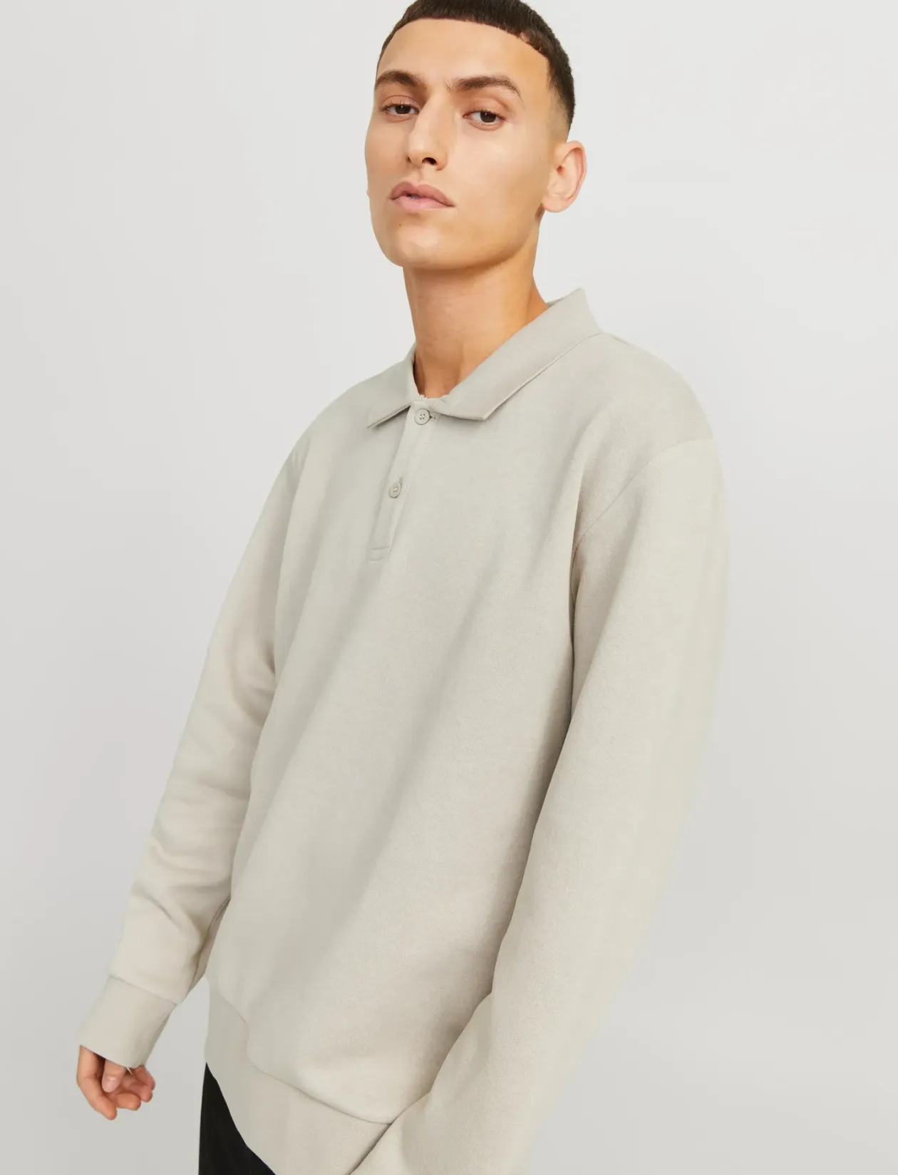 JJEBRADLEY SWEAT POLO NOOS - Polostrik