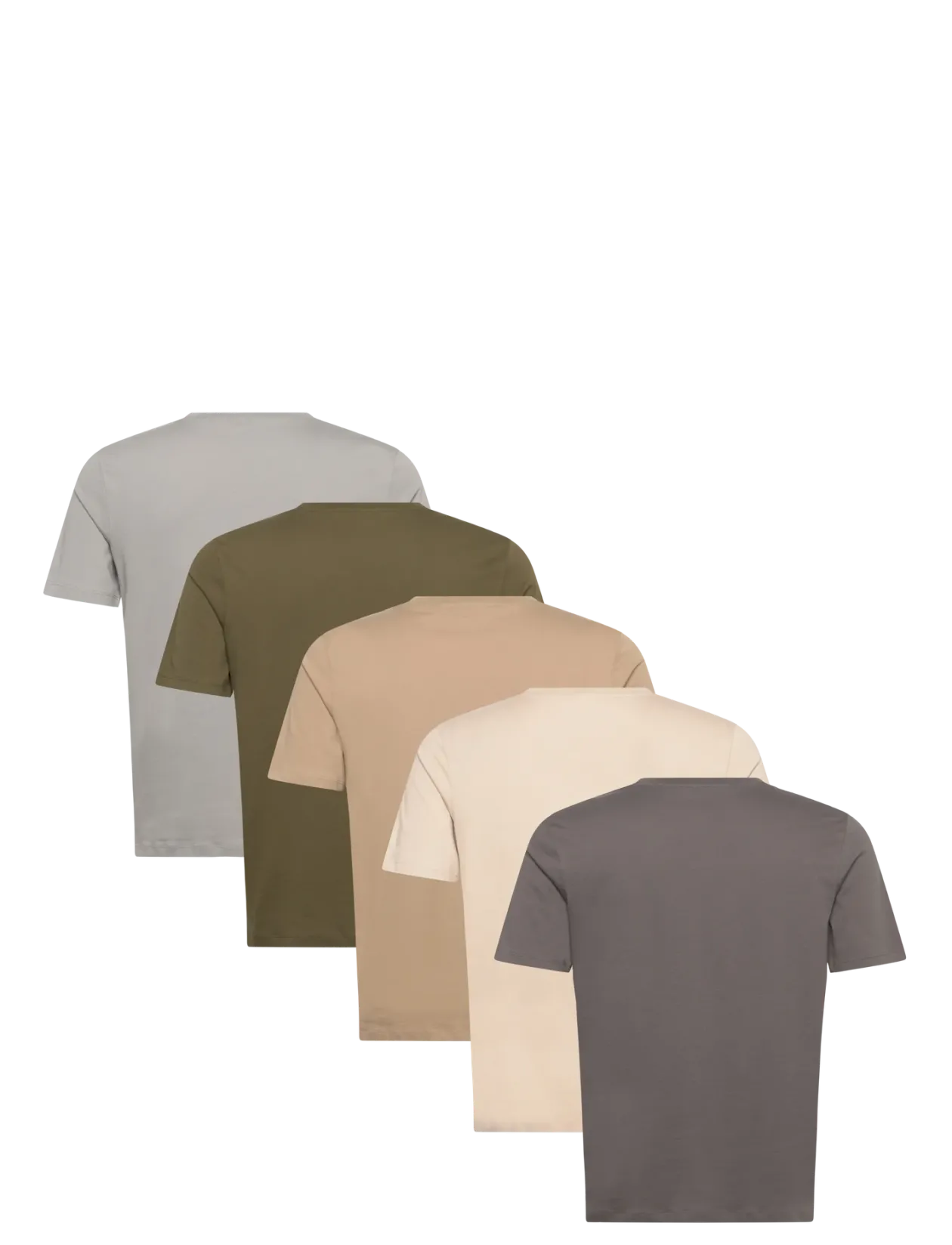 JJEORGANIC BASIC TEE SS O-NE 5PK MP NOOS - T-Shirts